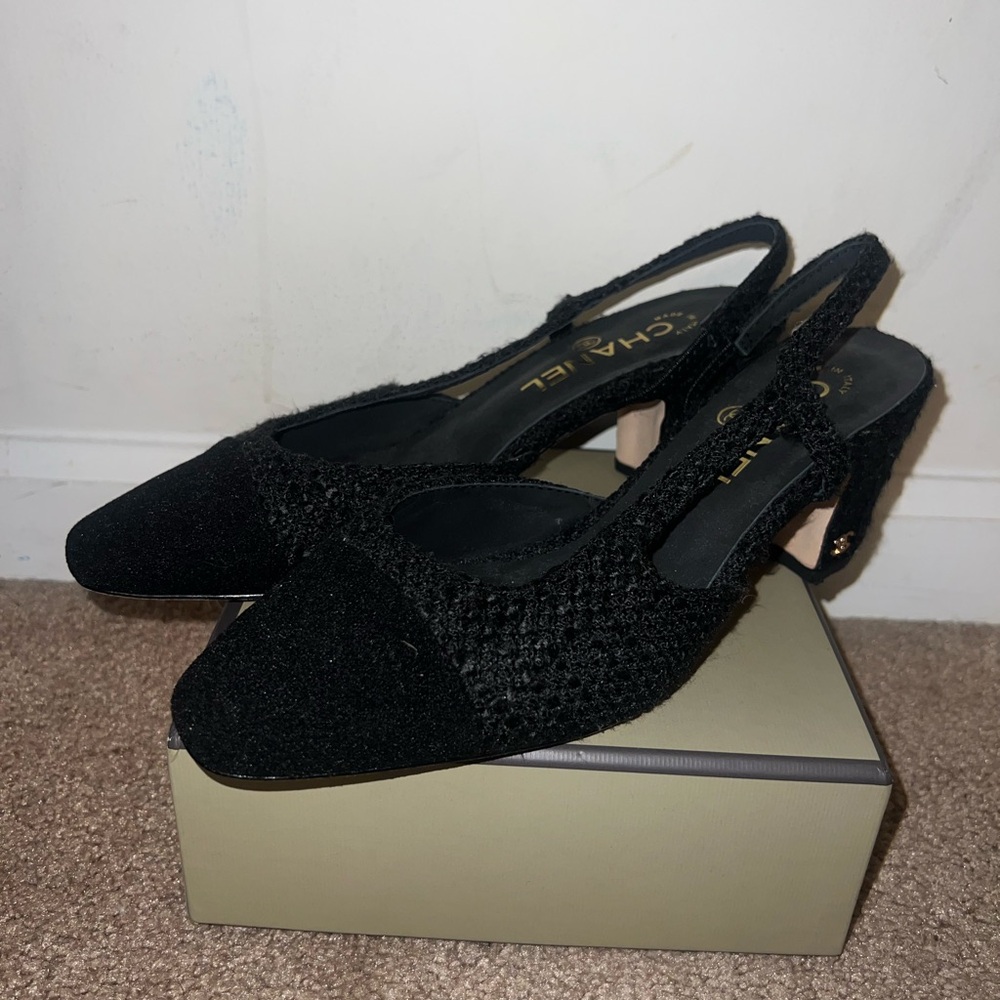 Authentic Chanel heels.